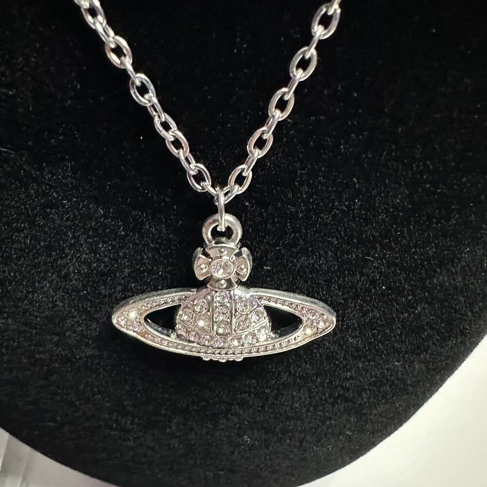 Silver Orb Pendant Necklace - Everyday Wear - Picture 2 of 3